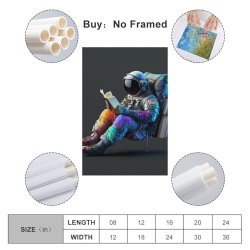 Impression d art astronaute cadeau original pour homme et femme - 3
