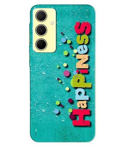 Image of Happiness Happy Printed Hard Back Case Cover Compatible for Samsung Galaxy A35 5G | Samsung A35 5G (Multicolor) - D1670