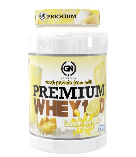 GN Nutrition Premium Whey 100% 1Kg | Sabor LEMON SORBET | Proteína de Suero de Calidad | Ideal para Crecimiento Muscular y Recuperación Rápida