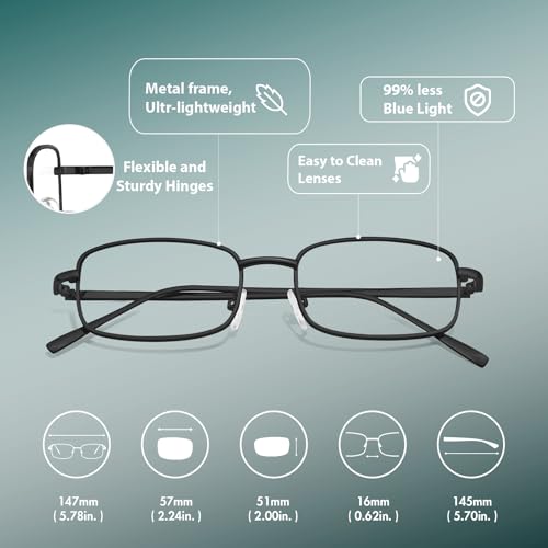 Image of Myiaur Blue Light Glasses for Men Women, Non Prescription Anti-Blue Light Computer Glasses for Screen Protection Fake Glasses