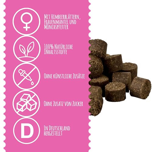 Schnüffelfreunde Läufigkeit Drops für Hunde I für den Hund im Zyklus I scheinschwanger scheinträchtig I mit Mönchspfeffer, Frauenmantel, Himbeerblätter, Baldrian (150g - ca.180 Stück)