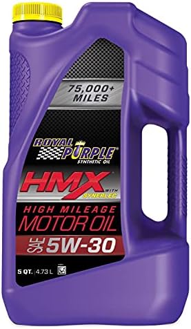 ROY11748 HMX SAE 5W-30 High-Mileage Synthetic Motor Oil for Car, Truck, 5 qt