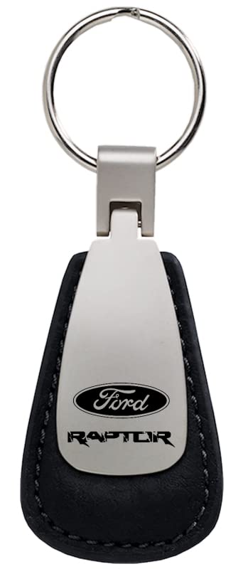 Au-TOMOTIVE GOLD Leather Teardrop Key Chain for Ford Raptor