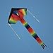 Fun Central 43 Inch Rainbow Delta Premium Kite for Kids and Adults