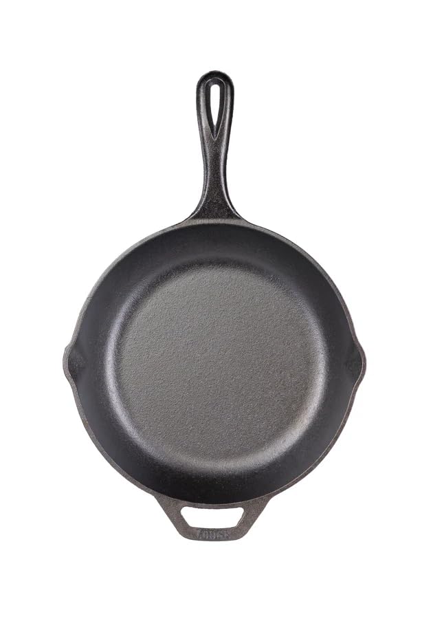 Image of Lodge Chef Collection 10 inch Pre-Seasoned Cast Iron Skillet - Kitchen Essential for Frying & Searing (Pack of 2)