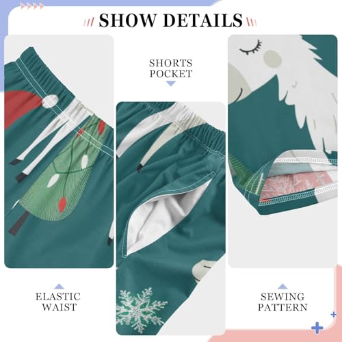 ZZXXB Llama Xmas Tree Boys Long Pants Soft Trousers Elastic Waist Kids Lounge Bottoms with Pockets S-XL4