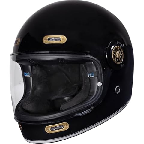 Black Orbit Motorcycle Helmet S Gloss Black Cover