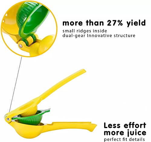 2-In-1 Lemon Lime Squeezer - Hand Juicer Lemon Squeezer - Max Extraction Manual Citrus Juicer #TOP4
