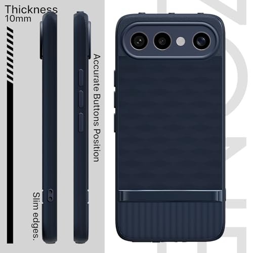 Image of Pikkme Back Cover for Vivo X300 FE 5G Camera Protection 3D Hexa Cube Design Silicone Protective Bumper Case (Blue)