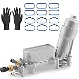 GAOBEN 926-876 926-959 Upgraded ALL Aluminum Engine Oil Filter Housing with Oil Cooler Fit for