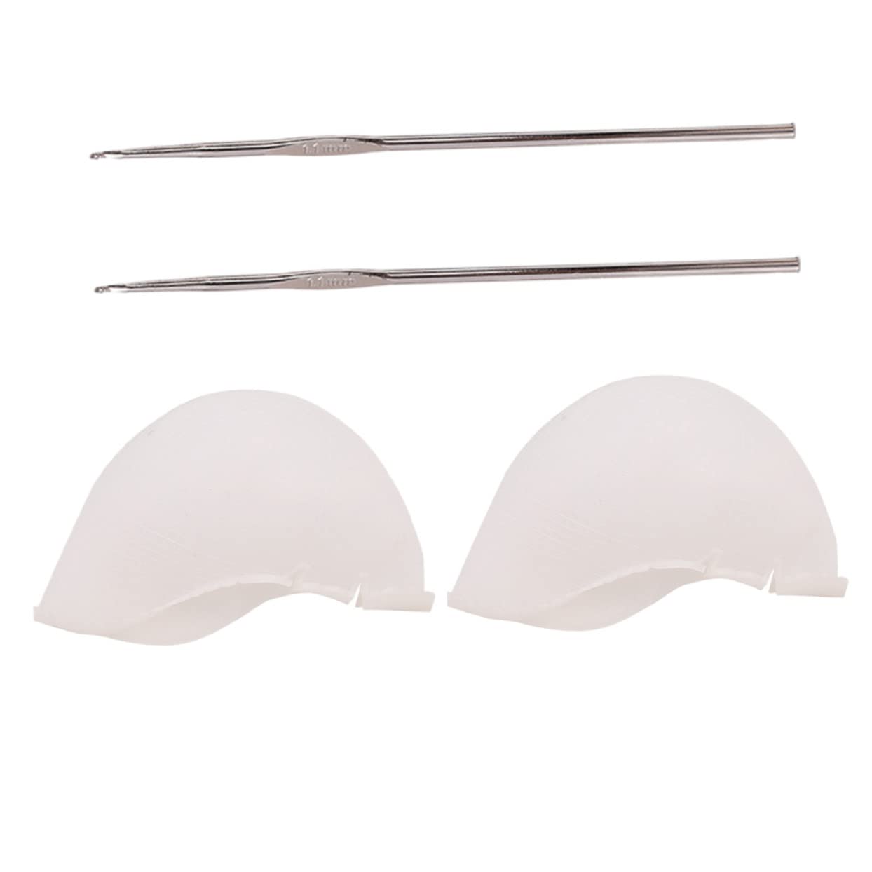 IWOWHERO Silicone Hair Dye Cap Salon Hair Coloring Hat with Crochet Needle Easy to Use