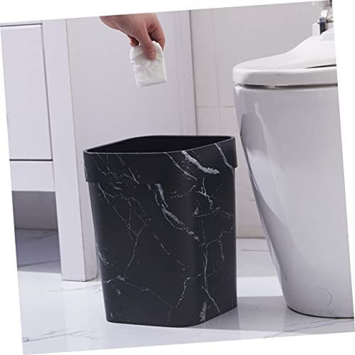 Caneca de basura rectangular Happyyami 1 ml negra miniatura 5