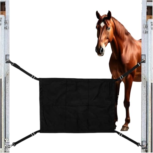 Xijobido Porta Box, Protezioni per Porte Scuderie, Telaietto Regolabile con Cinghie per Scuderie, Paddock, Centri Equestri e Pensionati per