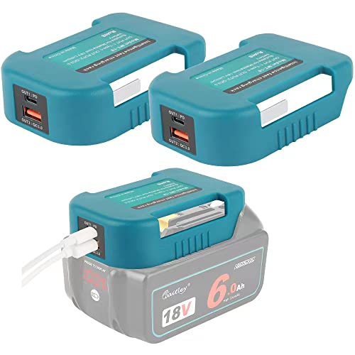 Amazon.co.jp: Waitley マキタ18Vバッテリー対応 2個セットUSB
