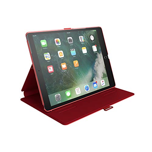 Speck Products Compatible Case For Apple Ipad 9.7" (2017/2018, Also Fits 9.7" Ipad Pro/Air 2/Air), Balance Folio Case/Stand, Dark Poppy Red/Velvet Red #TOP3