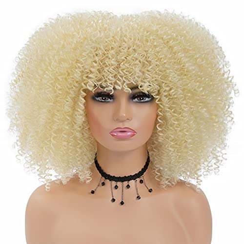 Passion Twist Hair for Wigs - Braided Wigs for Black Women,Full Lace Wigs with Baby Hair,Pre-twisted Passion Twists Hair,Bohemian Glueless Wig,Synthetic Hair Replacement Wigs (14 Inch, white blonde)