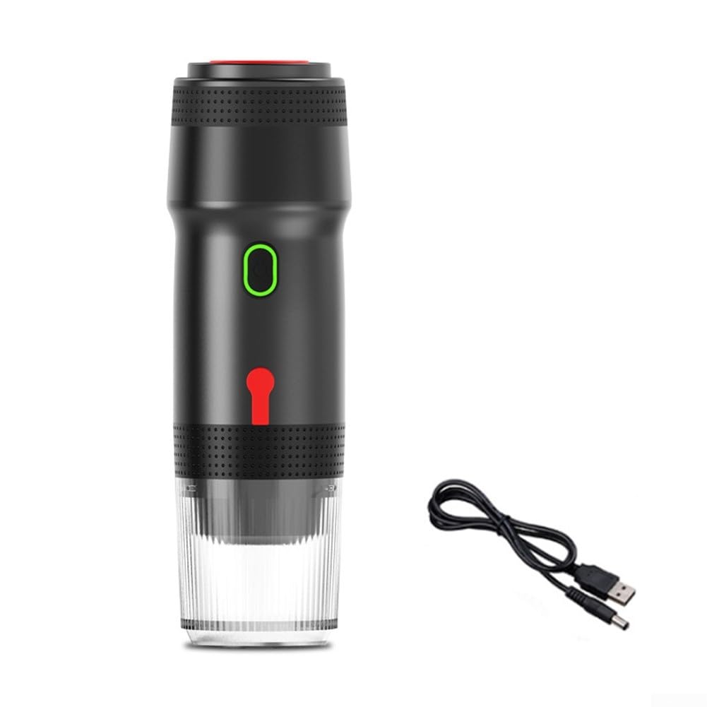 Elektrische Reisekaffeemaschine Schnell Aufheizung(Black A)