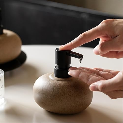 Distributeur savon céramique pour un plan de travail propre et net - 6