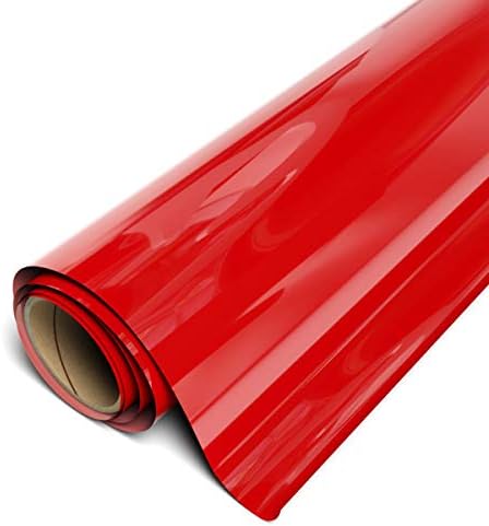 Siser EasyWeed Heat Transfer Vinyl 11.8" x 3ft Roll (Red) Compatible with Siser Romeo/Juliet & Other Professional or Craft Cutters - Layerable - CPSIA Certified