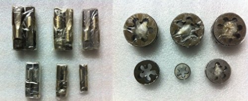 Tarauds et filières BSPP OMEX parallèles britanniques 6 tailles 3/8" à 1,9 cm