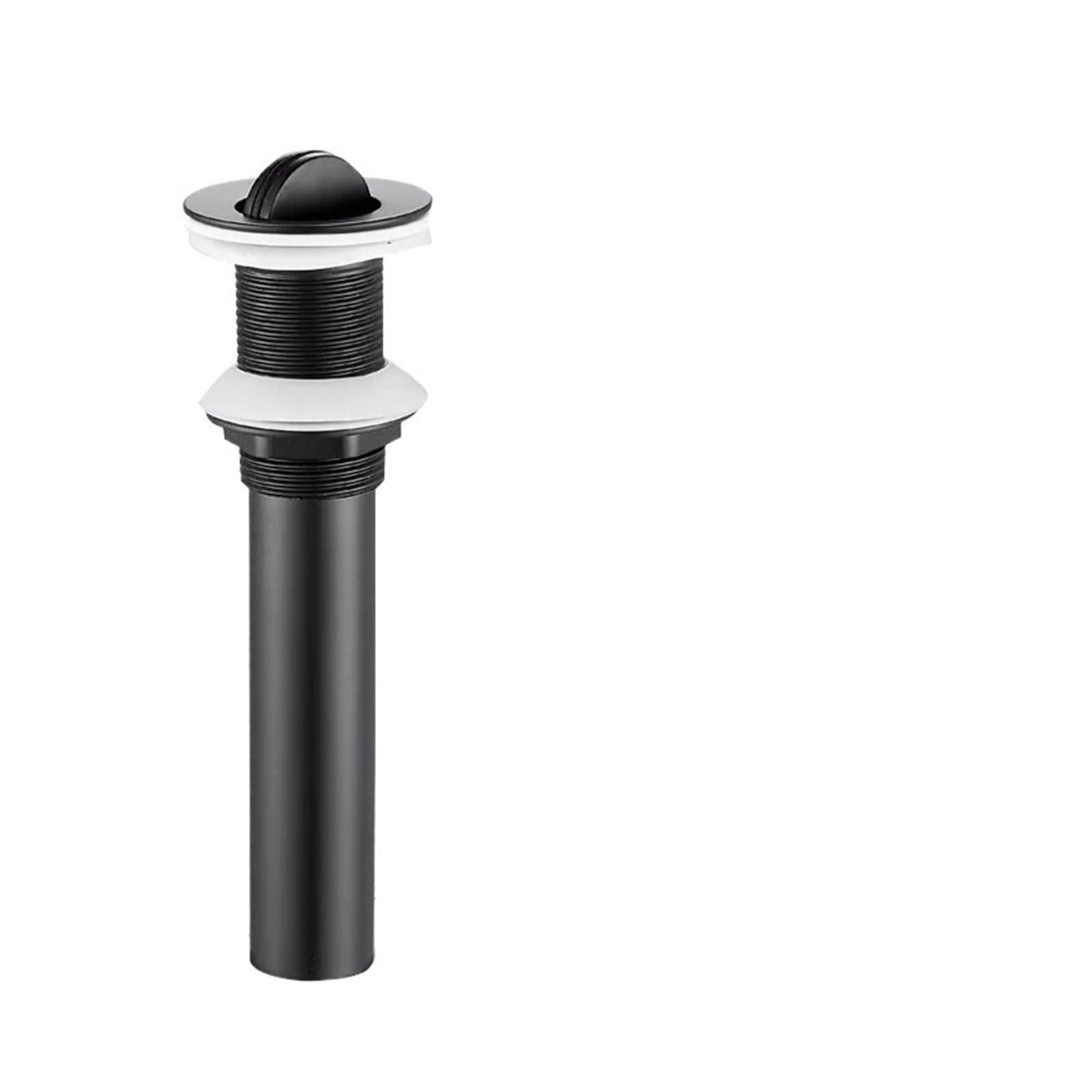 Rtbvghjik Black B1 Black Bounce Sink Copper Washbasin Glass Basin Push-On Drain Accessories Bathroom Pop Up For Bathroom Sinks(Black B1)