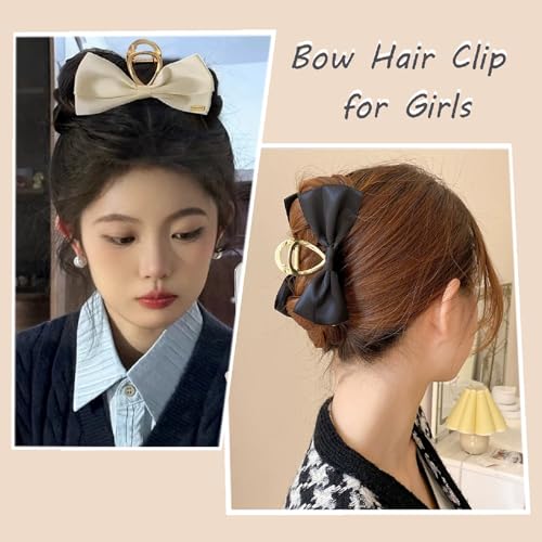 4 PCS Pinzas para cabello con diseño de lazo | Clips para el cabello miniatura 4