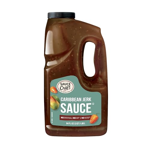 Ventura Foods Sauce Craft Caribbean Jerk Sauce - Caribbean Jerk Seasoning Jamaican Style Beef Jerky...