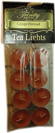 Trinity Candle FactoryGingerbread - Tea Light Candle - 8 Pack