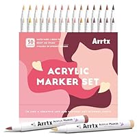 Amazon | Arrtx アクリルマーカー アニメシリーズ 120色 ブラシチップ