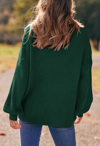 Image of PRETTYGARDEN Womens Sweaters Spring 2026 Oversized Chunky Knitted Pullover Sweater Casual Long Sleeve Crewneck Cute Sweaters