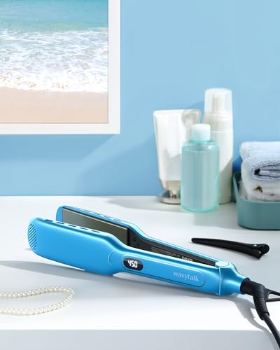 Wavytalk 35-US-WA139BLUE-2GR08827 Hair Straightener, 1.7 Inch Wide Titanium Wet To Dry Flat Iron thumb #7