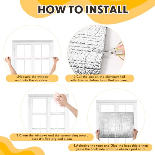 Frienda FRIENDA-INSULATION PANELS-0096 24 Pcs Garage Door Insulation Panels Kits Double Bubble Reflective Aluminum Foil Radiant Barrier Thermal Insulation Sheet thumb #5