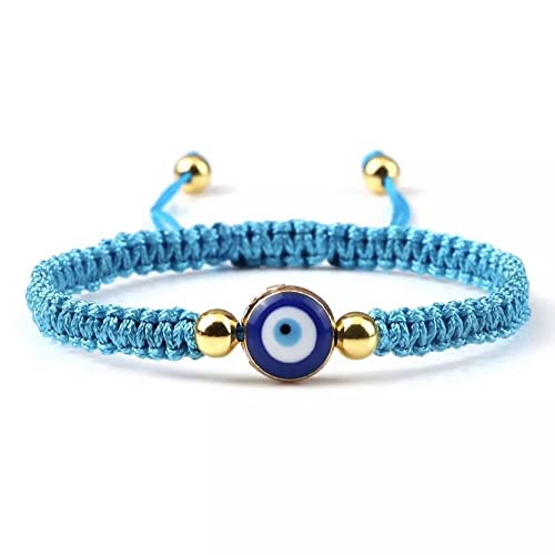Korean Style Hand Strap Cool Unique Jewelry Handmade Multi-color Acrylic Girl Gift Hand Rope (navy blue&gold)4