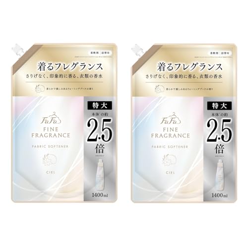 【まとめ買い】 ファーファ ファインフレグランス 柔軟剤 シエル 1400ml 大容量 詰替 ウォーミングブーケの香り ×2個