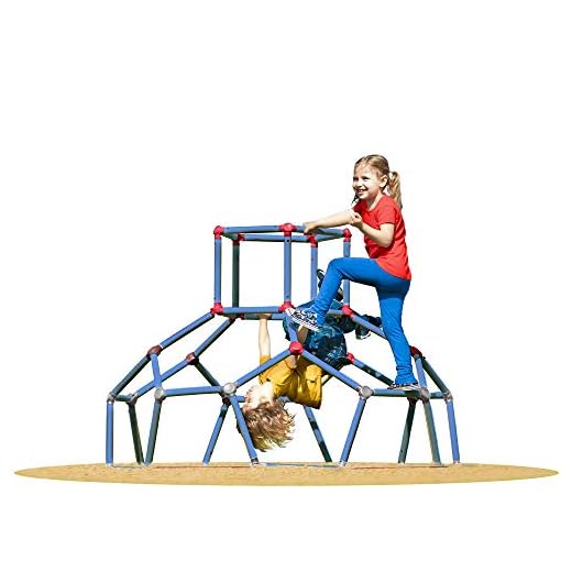 Lil' Monkey Dome Climber Kids Climbing Toy Outdoor Jungle Gym with Hexagon Design for Extra Swinging and Climbing Fun for Toddlers Aged 3 to 6