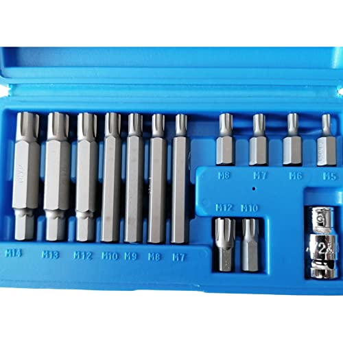 Jeu d’Embouts Ribe 10 mm – Coffret 14 Pièces | Douilles Ribe pour Mécanique Automobile,...