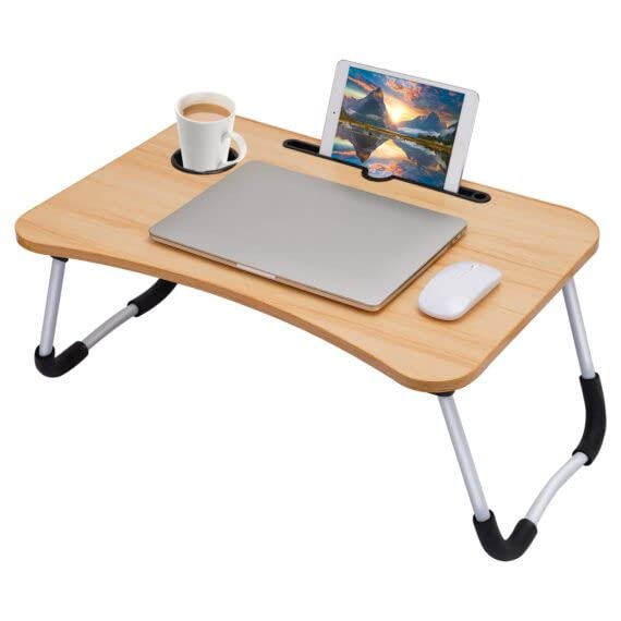 Migento Generic LTT-0001 Multipurpose Wood Laptop Table with Dock Stand & Non-Slip Legs Foldable and Portable Lapdesk for Study & Bed (Random Colour) Migento.in Computers & Accessories (B0C2ZLFJ3B) Amazon Price History, Amazon Price Tracker
