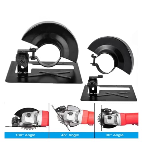 Soporte de amoladora angular en acero para base de corte de madera 6