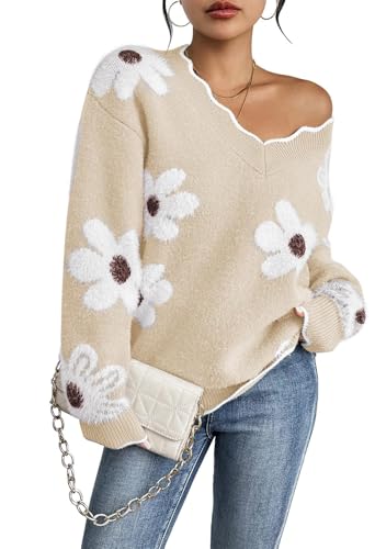 Pink Queen Sexy V Neck Knit Pullover Sweater Travel Outfits