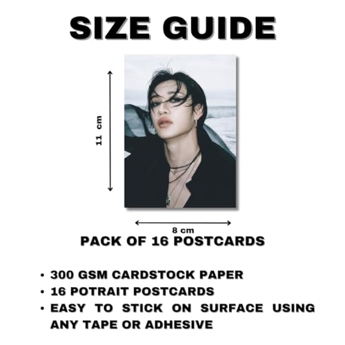 Image of SKZ Photocards Pack of 16 (8 x 11 cm) | Stray Kids Posters | Pinterest Wall Posters | K-Pop Posters | K-Pop | Wall Prints for Room | For Gifting | For Birthday | For STAYs (Pack of 16)