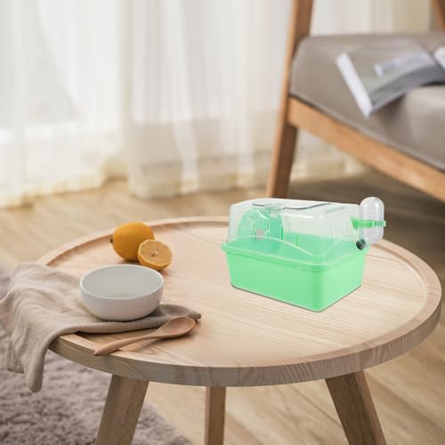Cage à hamster petits animaux avec château et bac plastique - 4