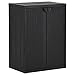 vidaXL Armoire de Rangement de Jardin Meuble de Stockage Armoire de Stockage Armoire à Outils Extérieur Patio Cour Noir 65x45x88 cm PP Rotin