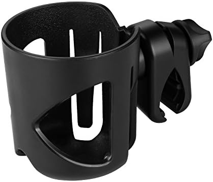 Universal Cup Holder by Accmor, Stroller Cup Holder, Large Caliber Designed Cup Holder, 360 Degrees Universal Rotation Cup Drink Holder