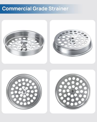 Coladores para desagüe de fregadero 3 pcs acero inoxidable miniatura 5