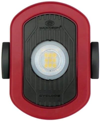 MAXXEON MXN00810 WorkStar Cyclops, USB-C Rechargeable LED Inspection Light, Red, (Pack of 1)