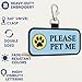Please Pet Me ID Patch Tag - Clips to Service Dog Vest, Therapy Dog Vest, Harness, Collar, Leash, or Carrier