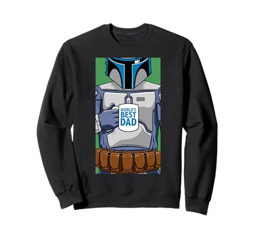 Sweat Jango Fett World's Best Dad Star Wars Sweatshirt Homme