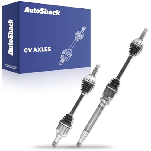 AutoShack Front CV Axle Shaft Assembly, 2pcs