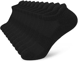 srclo Womens Trainer Socks 5 Pairs Cushioned Sports Socks for Women Breathable Cushion Black White Running Socks Ladies Colorful Casual Nonslip Ankle Athletic Socks.