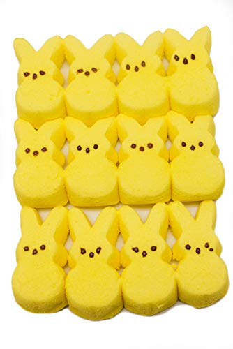 Marshmallow Rabbit Peeps – Easter Bunny Themed Candy w/Jumping Bunny Novelty Toy (2pks of 12)
